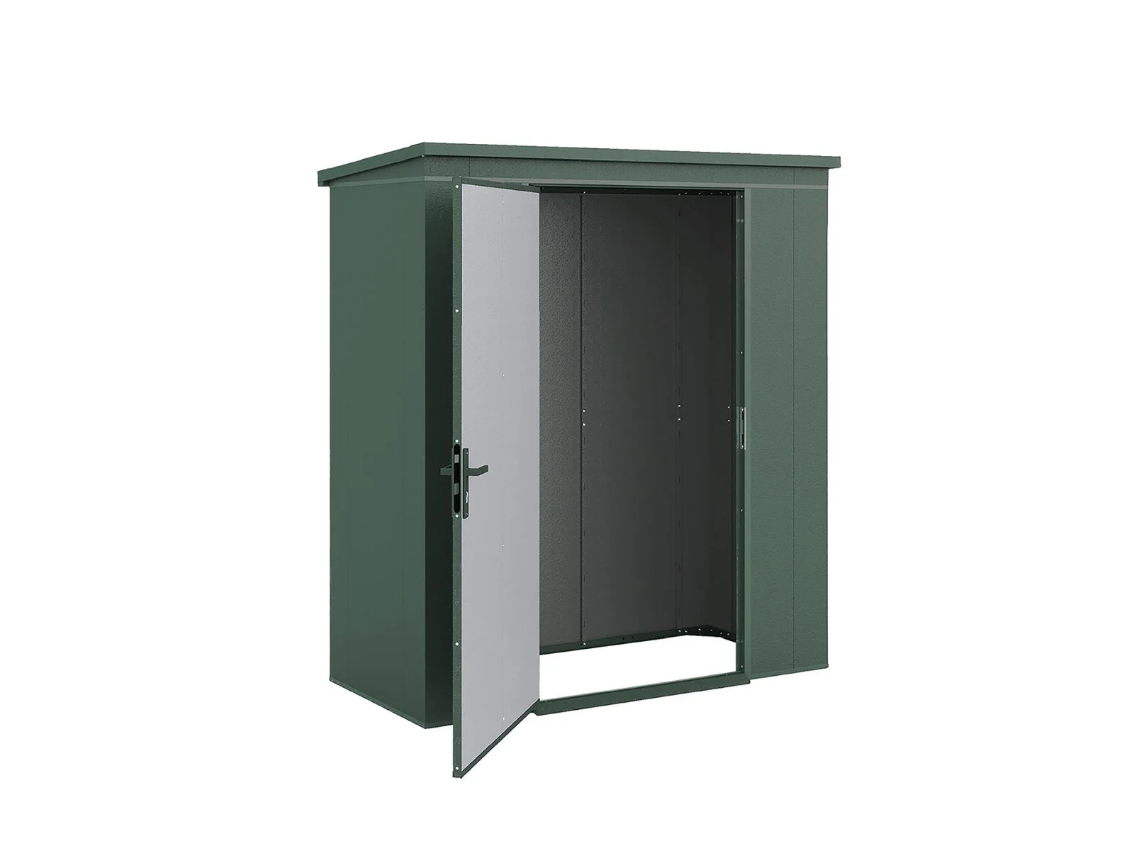 Weka Metallgerätehaus Gary 187 x 87cm - grün - Image 9