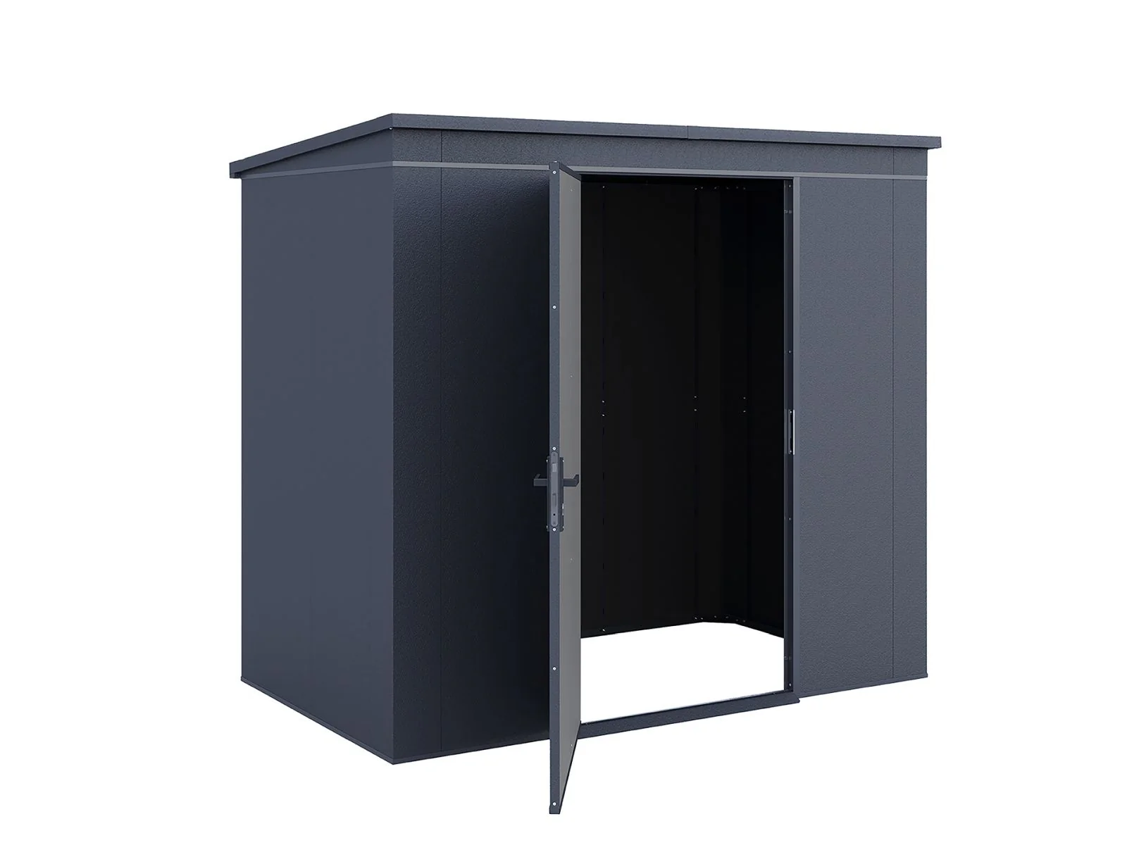 Weka Metallgerätehaus Gary 237x137 cm - anthrazit - Image 10