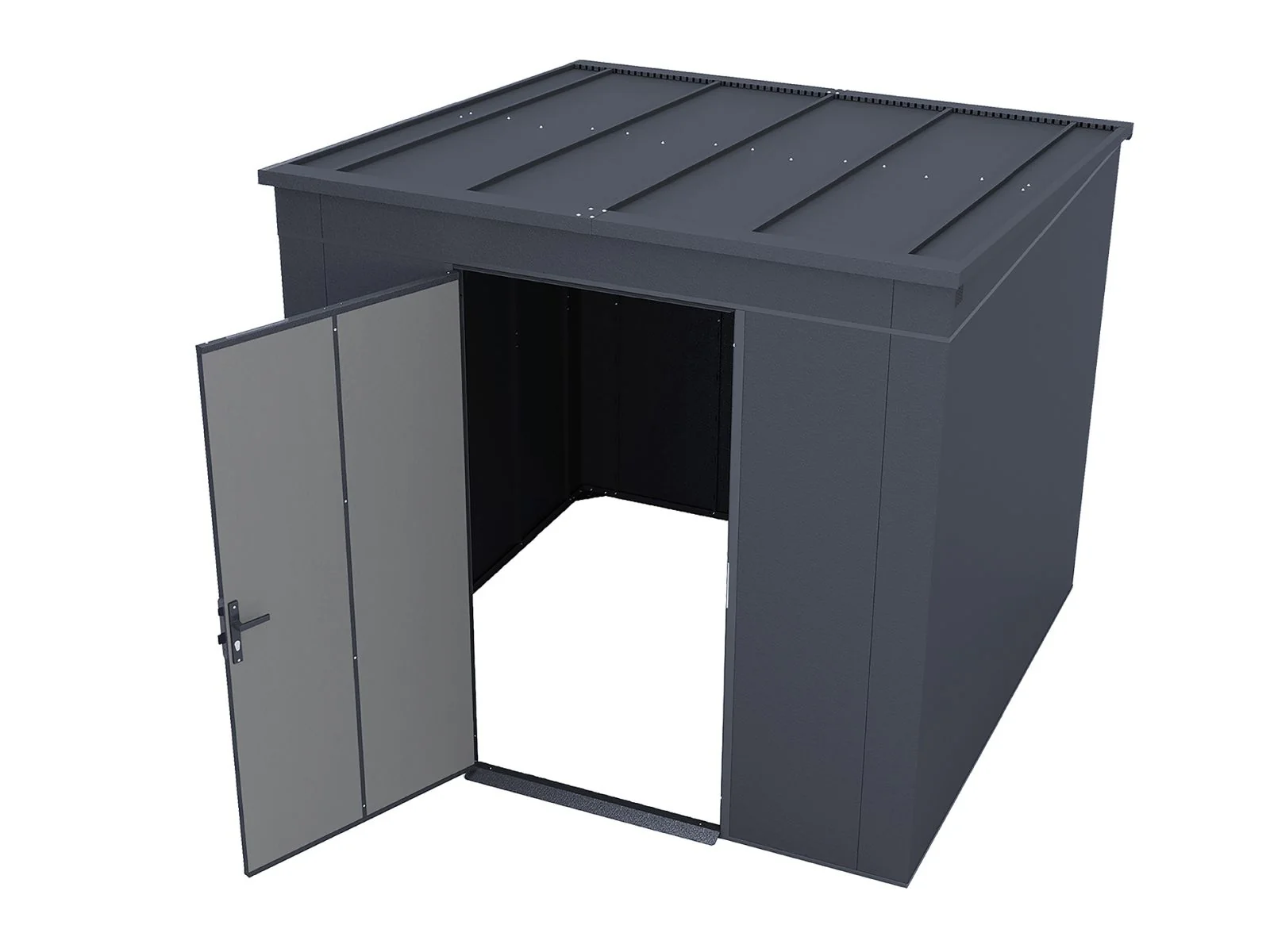 Weka Metallgerätehaus Gary 237x237 cm - anthrazit - Image 10