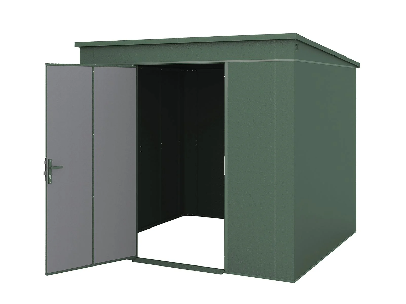 Weka Metallgerätehaus Gary 237x237 cm - grün - Image 10