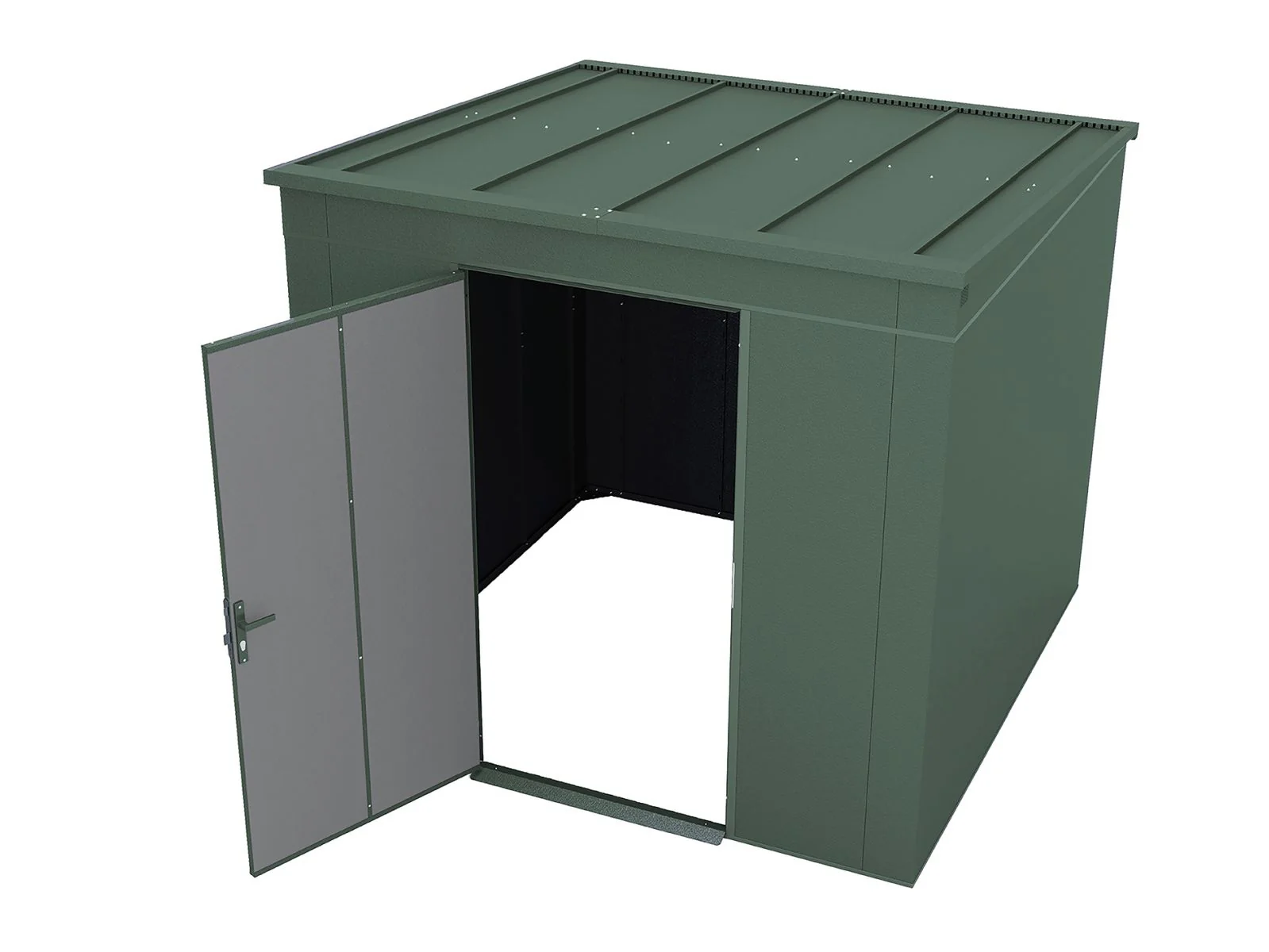 Weka Metallgerätehaus Gary 237x237 cm - grün - Image 11