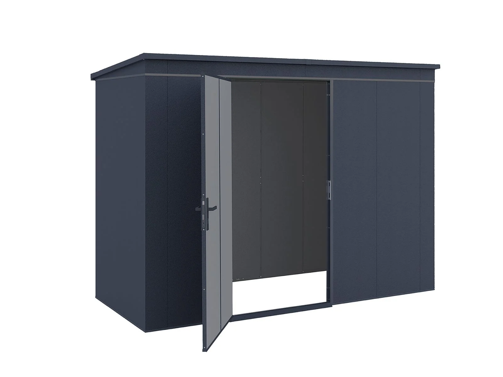 Weka Metallgerätehaus Gary 287x137 cm - anthrazit - Image 10