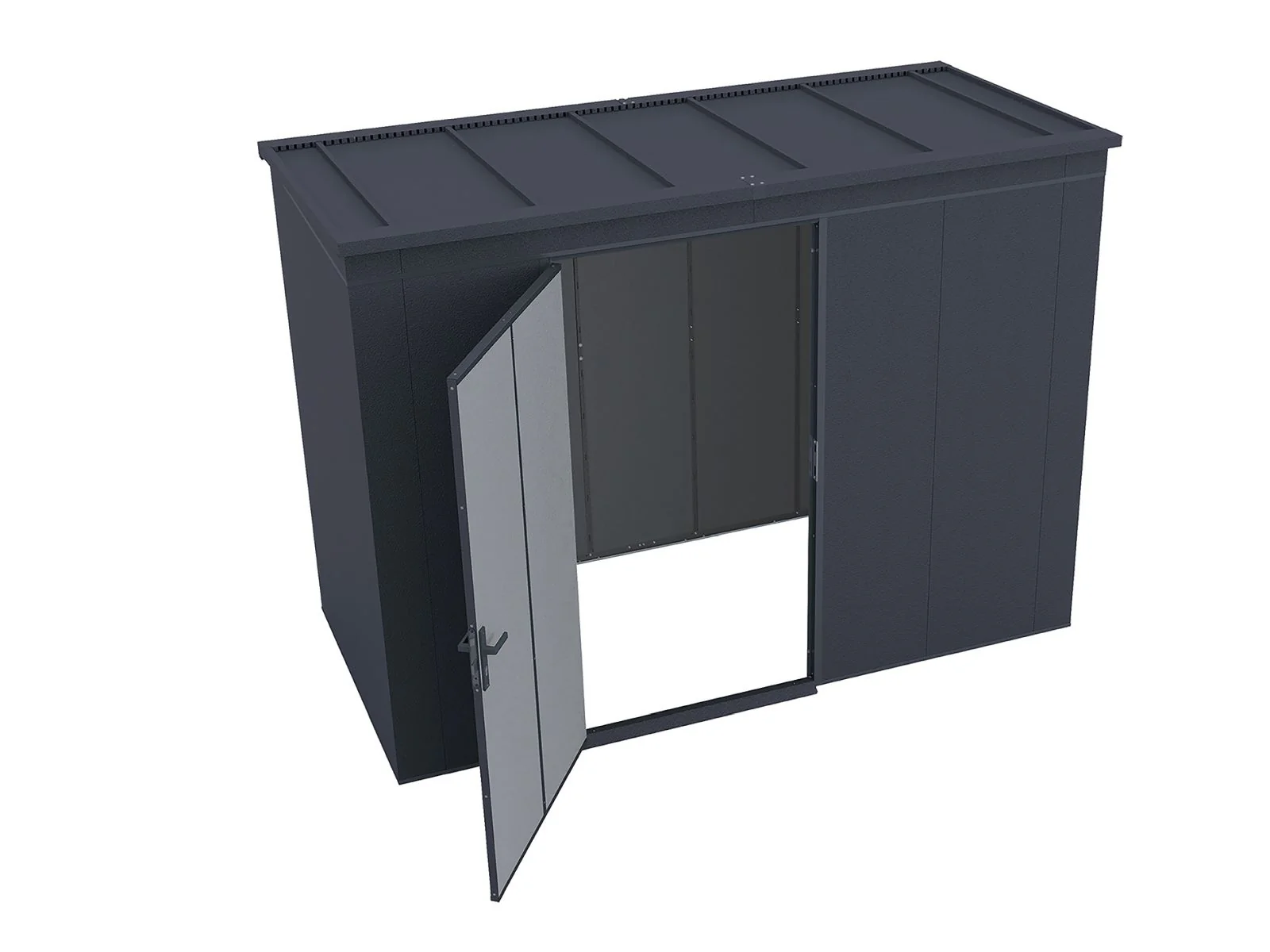 Weka Metallgerätehaus Gary 287x137 cm - anthrazit - Image 11