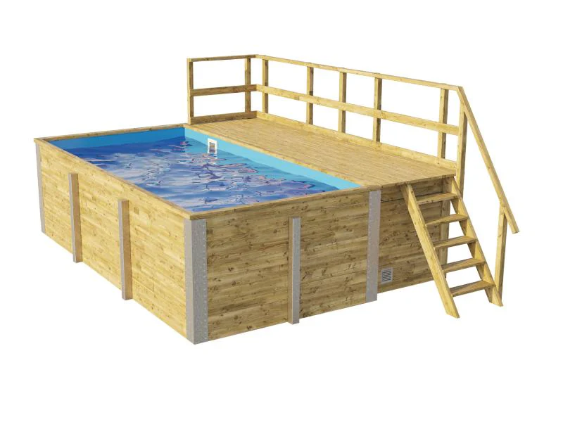 Weka Pool 595 Gr. 1 Folie blau inkl. Sandfilteranlage und Technikraum - Image 4