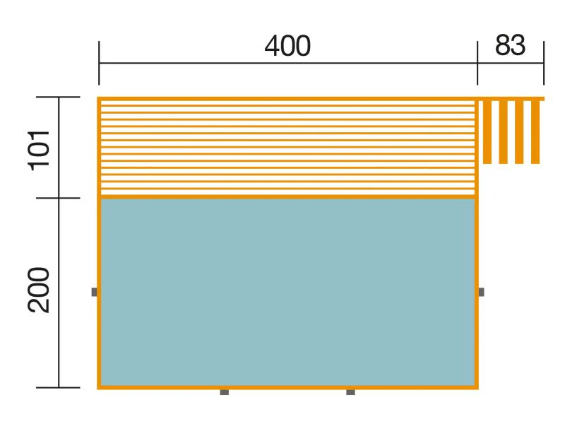 Weka Pool 595 Gr. 1 Folie sand inkl. Sandfilteranlage und Technikraum - Image 2
