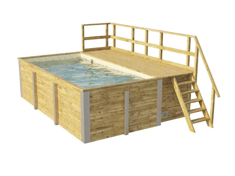 Weka Pool 595 Gr. 1 Folie sand/mosaic inkl. Sandfilteranlage und Technikraum - Image 5