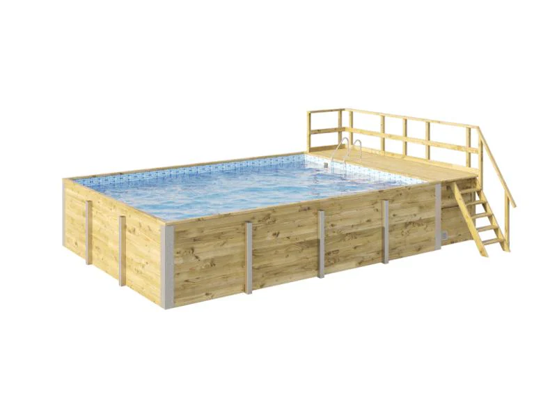 Weka Pool 595 Gr. 2 Folie blau/mosaic  inkl. Sandfilteranlage und Technikraum - Image 5