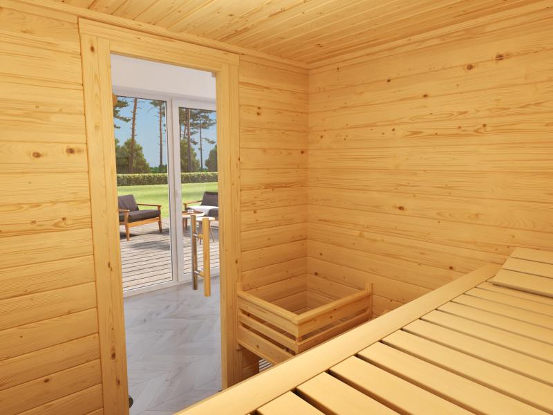 Weka Premium-Massivholzsauna 45 mm Bergen 1,8 GT - Image 4