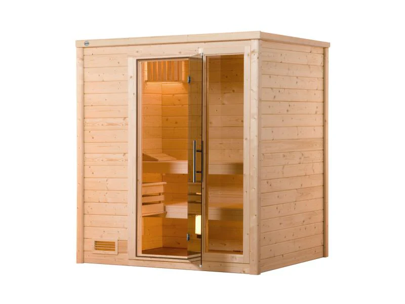 Weka Premium-Massivholzsauna 45 mm Bergen 1 GTF - Image 2