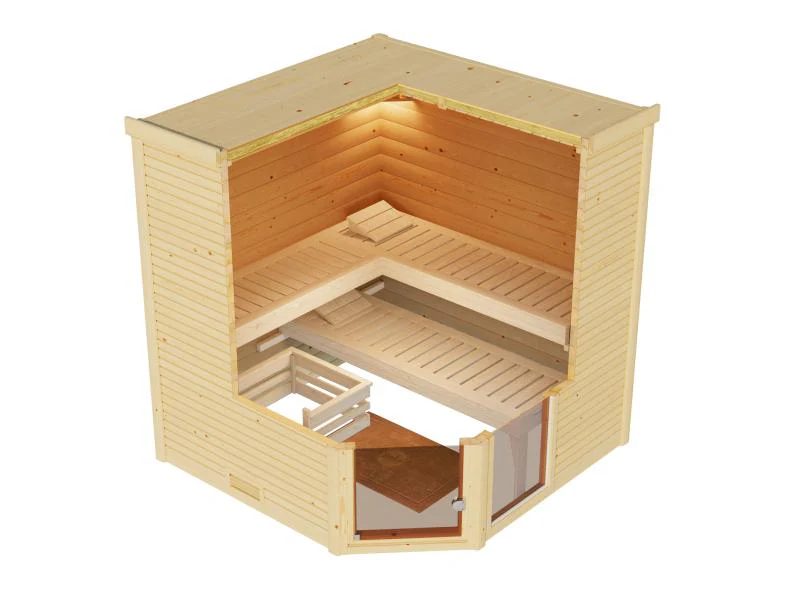 Weka Premium Massivholzsauna Cubilis 2 GTF - inklusive Montage und Lieferung - Image 7