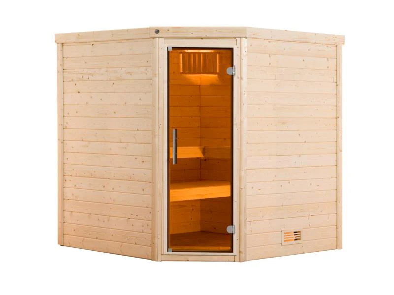 Weka Premium-Massivholzsauna Turku 1 GT Sparset 1 inkl. 7,5 kW Sauna-Ofen - Image 3