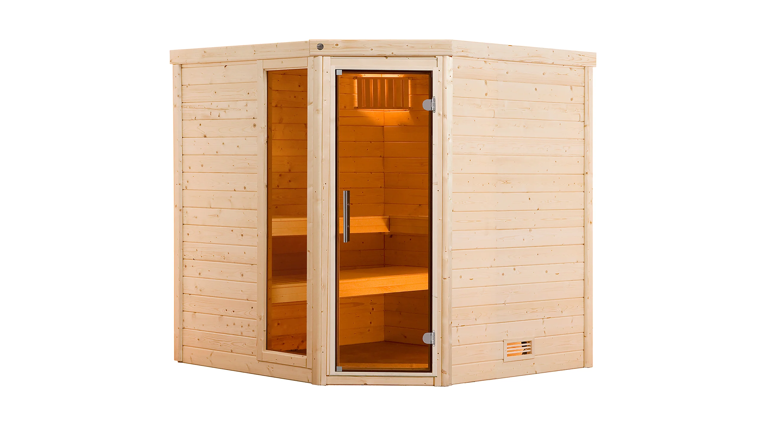 Weka Premium-Massivholzsauna Turku 1 GTF Sparset 1 inkl. 7,5 kW Sauna-Ofen - Image 2