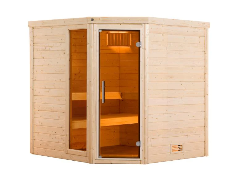 Weka Premium-Massivholzsauna Turku 1 GTF Sparset 2 inkl. 7,5 kW Sauna-Bioofen - Image 3