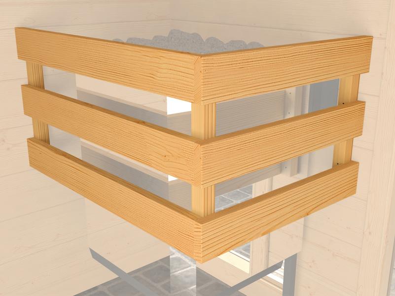 Weka Premium Sauna Bergen 2, inkl. Sparset mit 7,5 kW OS inkl. Steuerung, Ganzglastür - Image 8