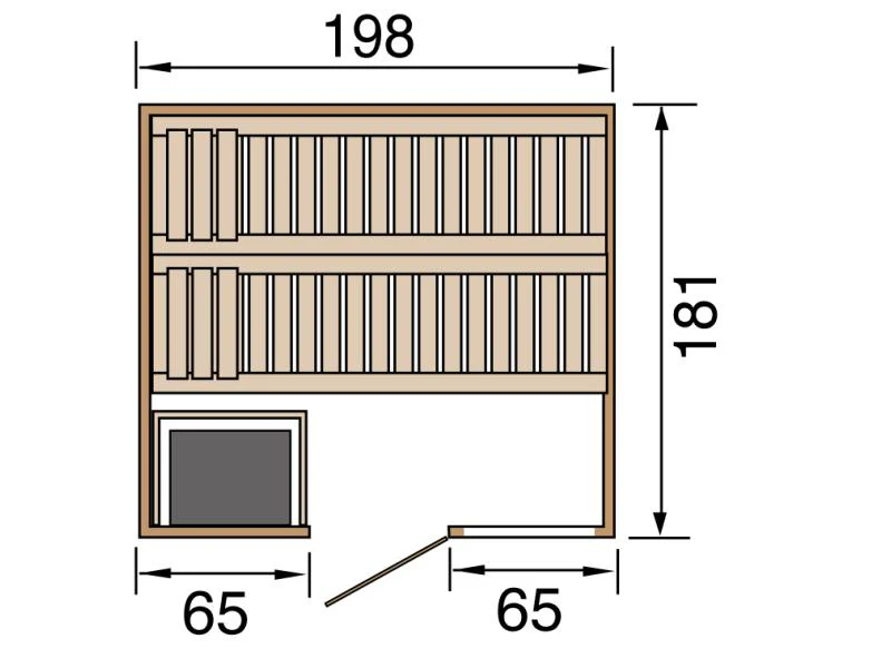 Weka Sauna Bergen Gr. 1,8 inkl. 7,5 kW BioS - Image 3