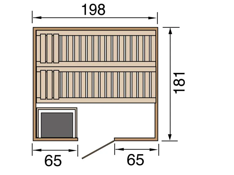 Weka Sauna Bergen Gr. 1,8 inkl. 7,5 kW OS - Image 3
