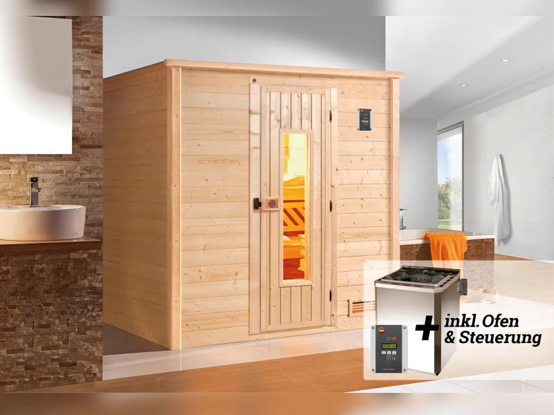 Weka Sauna Bergen Gr. 1 inkl. 7,5 kW BioS