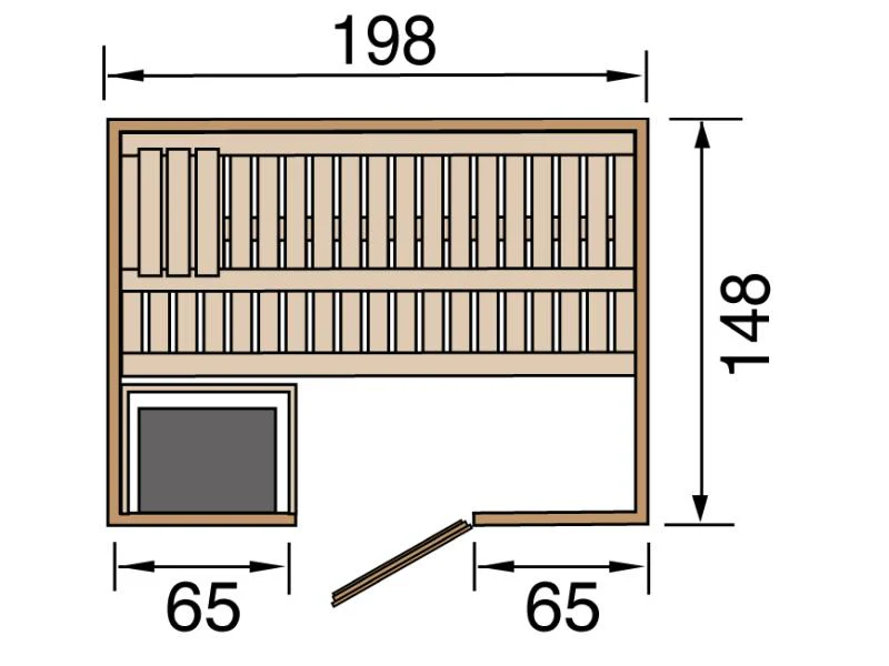 Weka Sauna Bergen Gr. 1 inkl. 7,5 kW OS - Image 3
