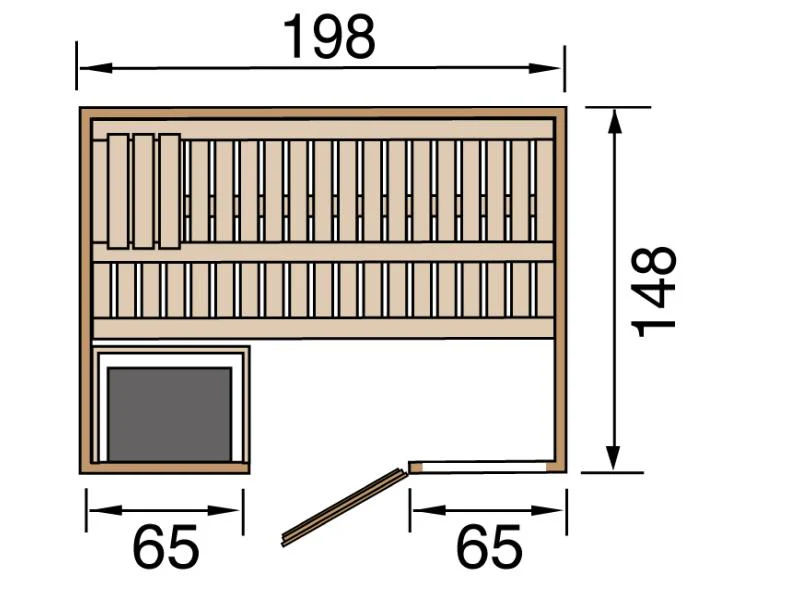Weka Sauna Bergen Gr.1 inkl. 7,5 kW OS - Image 3