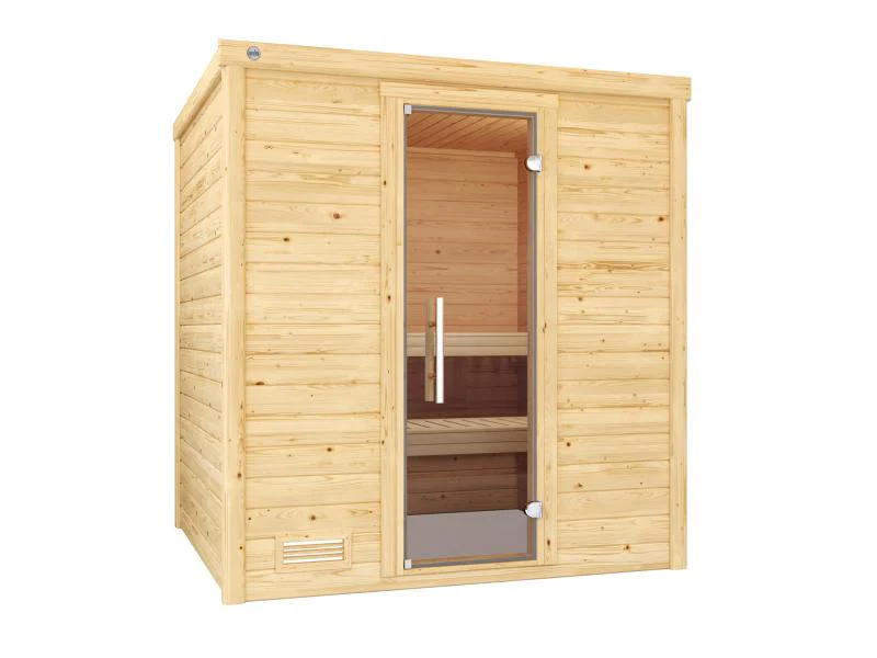 Weka Sauna Bergen Gr. 2 GT, inkl. 5,4 kW Ofen Kompakt integr. Steuerung - Image 2