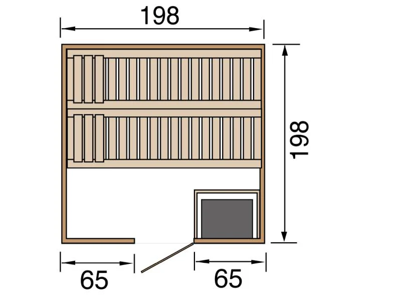 Weka Sauna Bergen Gr. 2 inkl. 7,5 kW BioS - Image 3