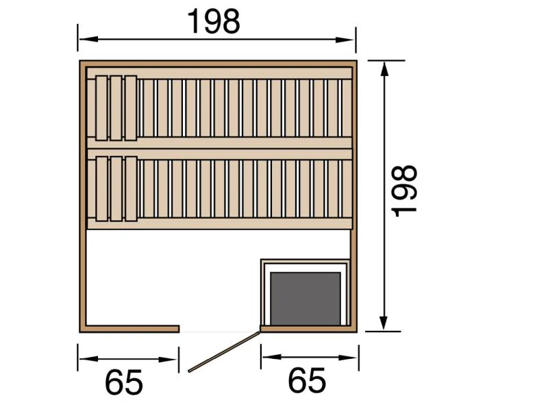 Weka Sauna Bergen Gr. 2 inkl. 7,5 kW OS - Image 3