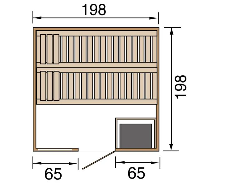 Weka Sauna Bergen Gr.2 inkl. 7,5 kW OS - Image 3