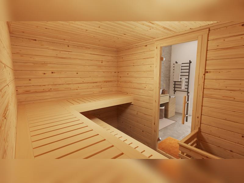 Weka Sauna Bergen Gr. 3 GT,  inkl. 9 kW Ofen digitale Steuerung (OS) - Image 7