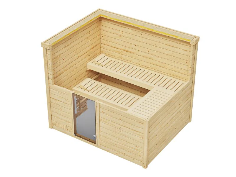 Weka Sauna Bergen Gr. 3 GT,  inkl. 9 kW Ofen Kompakt integr. Steuerung (BioS) - Image 5