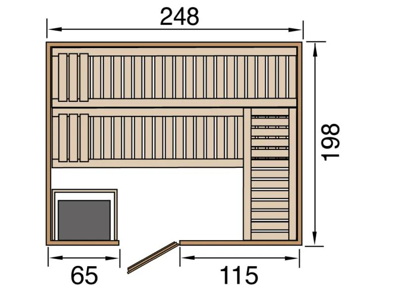 Weka Sauna Bergen Gr. 3 inkl. 7,5 kW OS - Image 2