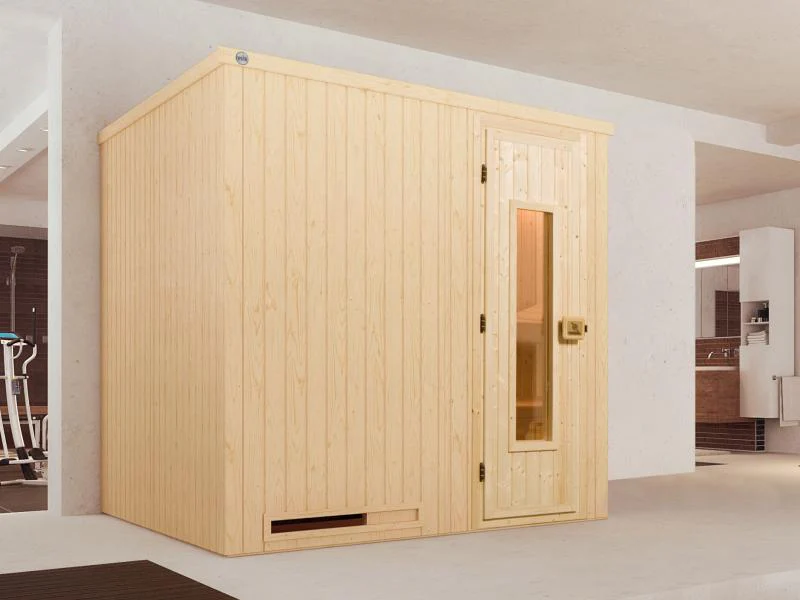Weka Sauna Halmstad Gr.1 inkl. 4,5 kW Bioofen (BioS), mit digitaler Steuerung