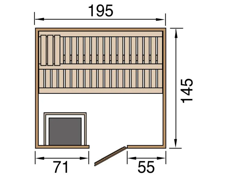 Weka Sauna Kemi Gr.3 inkl. 7,5 kW BioS - Image 3