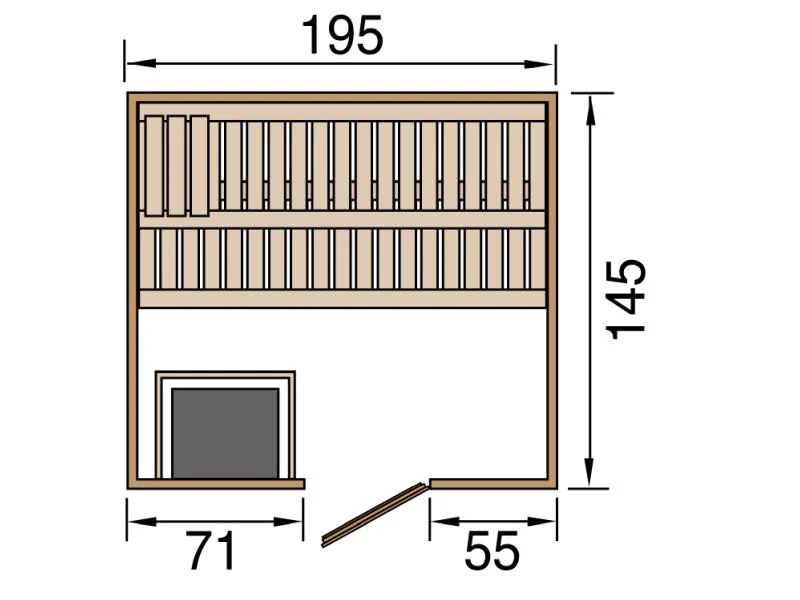 Weka Sauna Kemi Gr.3 inkl. 7,5 kW OS - Image 3