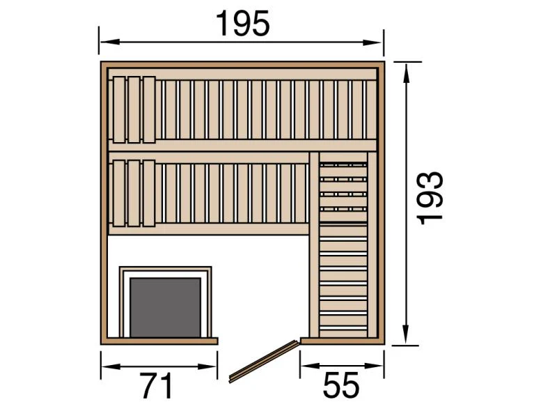 Weka Sauna Kemi Gr.4 inkl. 7,5 kW BioS - Image 3