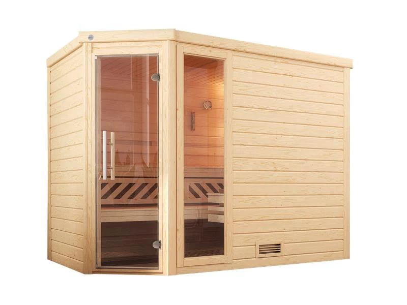 Weka Sauna Turku Gr. 3 GTF, inkl. 9 kW Ofen mit digitaler Steuerung (OS), mit Fenster - Image 2