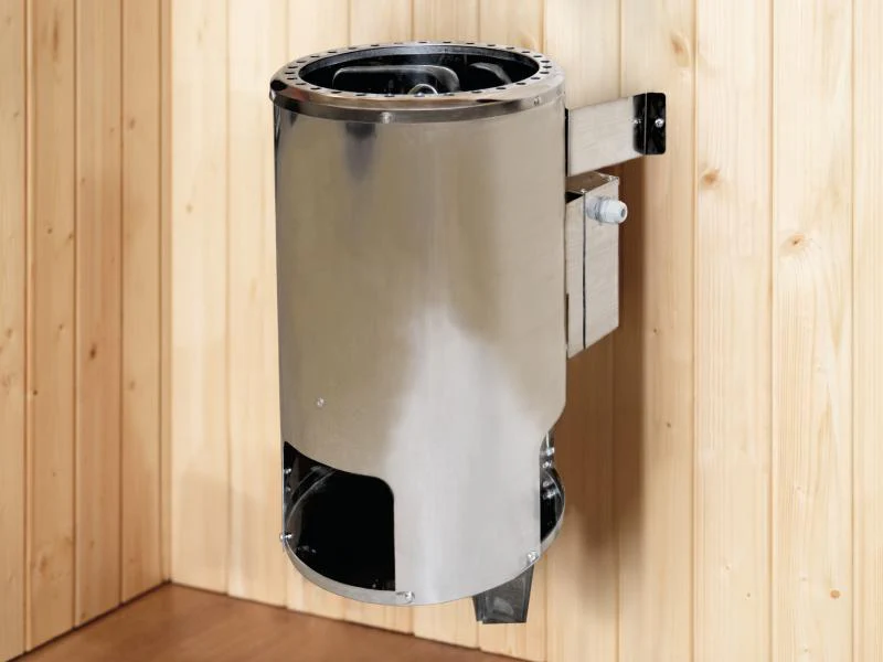 Weka Sauna Valida Gr. 1 inkl. 3,6 kW Ofen mit digitaler Steuerung (OS), Ganzglastür - Image 4