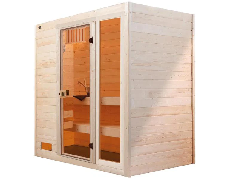 Weka Sauna VALIDA Gr. 2 im Set 7,5 kW OS inkl. digitale Steuerung, Glastür und Fenster - Image 2