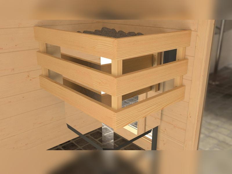Weka Sauna Valida Gr. 4 im Set inkl. 9 kW Ofen intgr. Steuerung /Glastür und Fenster - Image 5