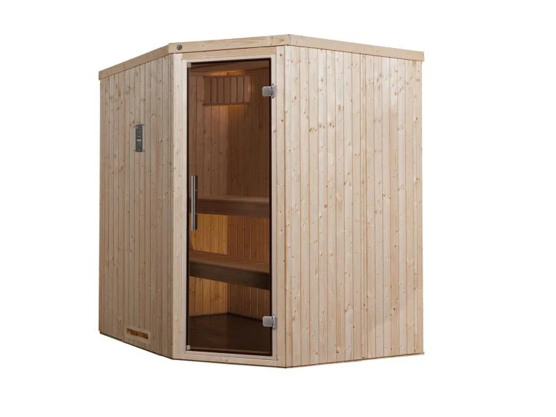 Weka Sauna Varberg Eck Gr. 2 inkl. 7,5 kW BioS - Image 2
