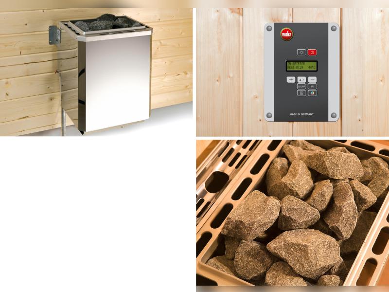 Weka Saunahaus Kuopio naturbelassen inkl. 9 kW BioS - Image 5