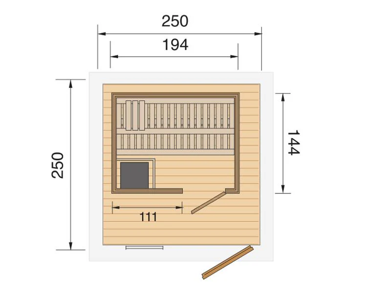 Weka Saunahaus Mikkeli inkl. 7,5 kW BioS - Image 3