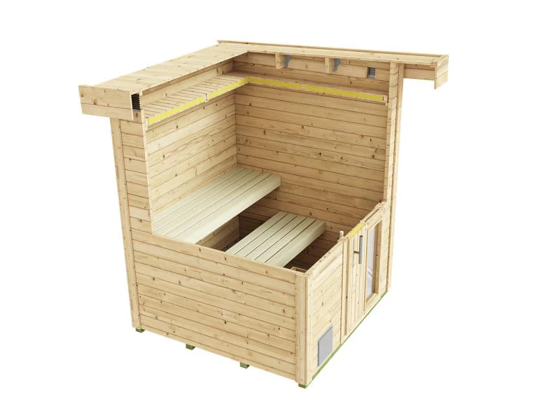 Weka Saunahaus Naantali inkl. 9 kW BioS mit externer Steuerung - Image 5