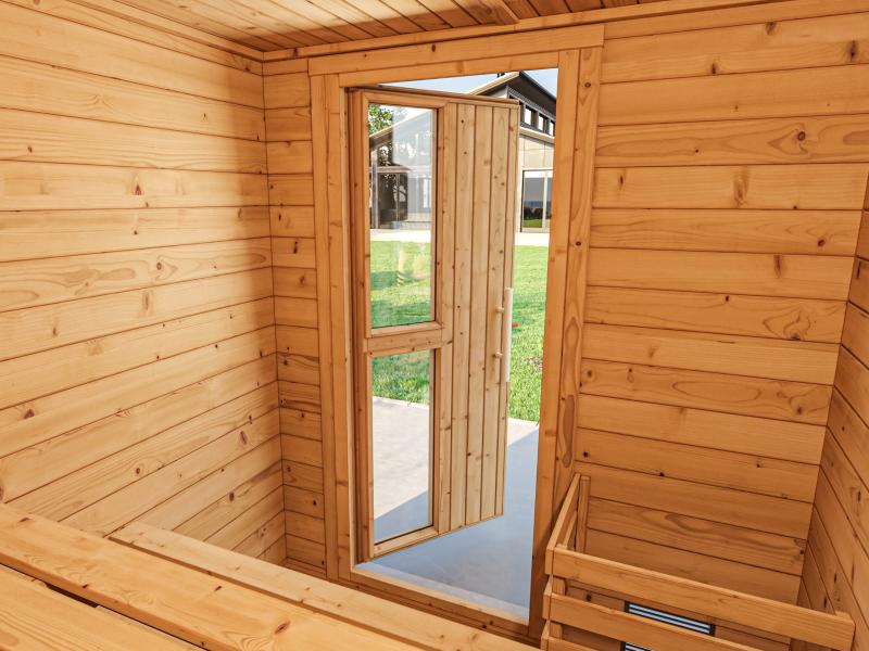 Weka Saunahaus Naantali inkl. 9 kW Saunaofen Kompakt - Image 2