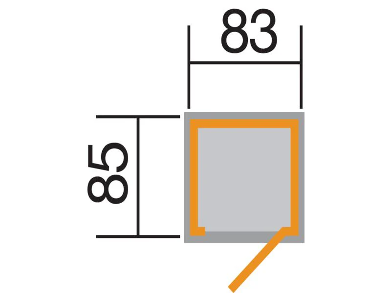 Weka Terrassenschrank mit Satteldach und Einzeltür - Image 3