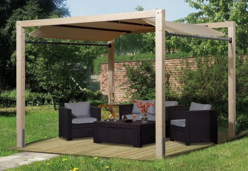 Weka Überdachung Gartenoase 235 Leimholz - Image 2