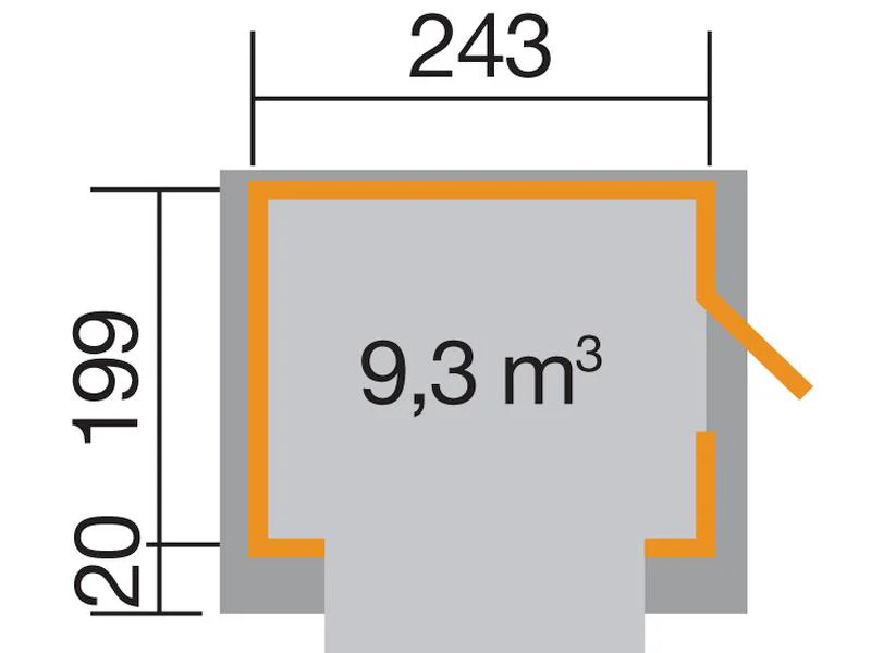 Weka Verkaufshaus / Marktstand 19 mm, ohne Fußboden - Image 3