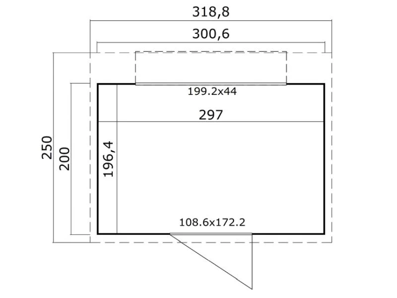 Weka Verkaufsstand Mori 5, 14 mm, ohne Fußboden, naturbelassen - Image 3