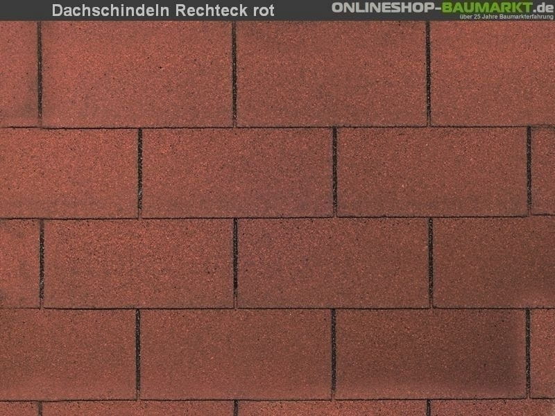 Wolff Dachschindeln Rechteck rot 32 Pak. - Image 2