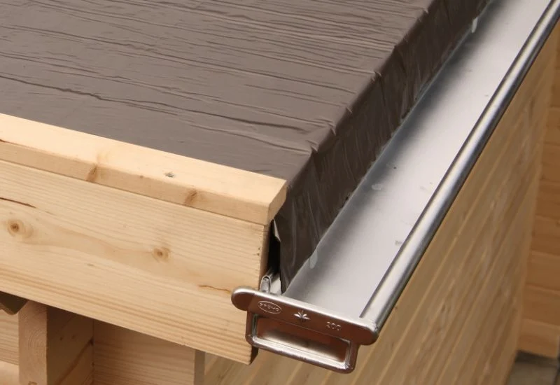 Wolff Finnhaus Alu-Kastendachrinne für Flachdach bis 400 cm mit 1 Fallrohr - Image 2