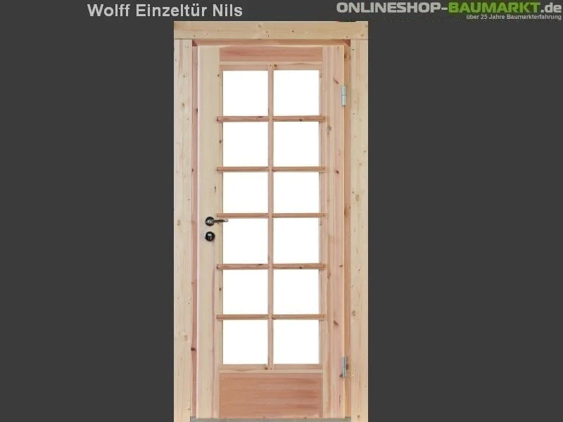 Wolff Finnhaus Einzeltür Nils XL 58 isoliert